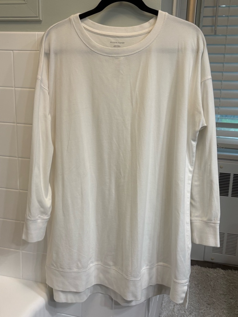 Eileen Fisher Crewneck Tee in White